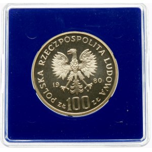 100 złotych 1980 Igrzyska XXII Olimpiady - srebro