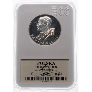 100 złotych 1982 Jan Paweł II - srebro