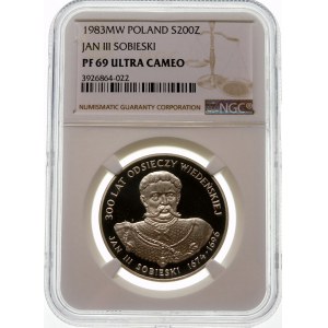 200 złotych 1983 Jan III Sobieski - srebro