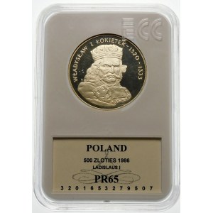 500 złotych 1986 Władysław I Łokietek - srebro