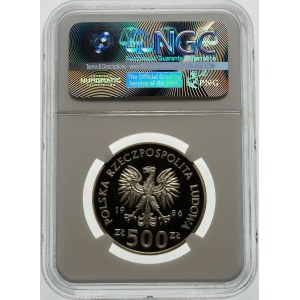 500 złotych 1986 Sowa - srebro