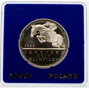 500 złotych 1987 Igrzyska Seul - srebro