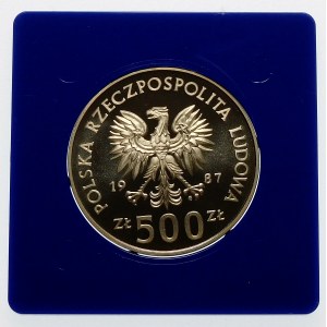 500 złotych 1987 Igrzyska Seul - srebro