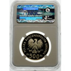 500 złotych 1987 Kazimierz III Wielki - srebro