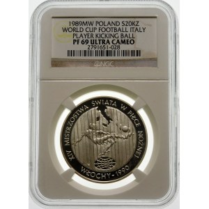 20000 złotych 1989 MŚ Włochy - srebro