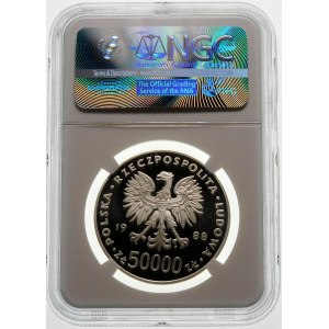 50000 złotych 1988 Józef Piłsudski - srebro