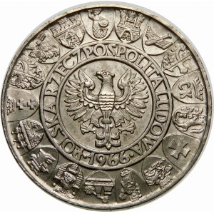 Próba 100 złotych 1966 Mieszko i Dąbrówka - srebro