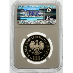 Próba 100 złotych 1977 Ryba - srebro