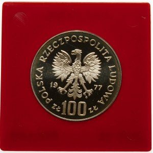 Próba 100 złotych 1977 Sienkiewicz - srebro
