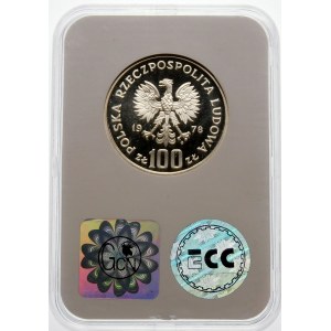 Próba 100 złotych 1978 Interkosmos 78 - srebro