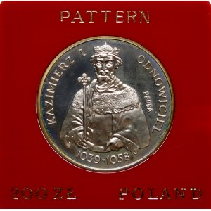 Próba 200 złotych 1980 Odnowiciel - srebro