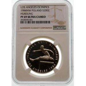 200 złotych 1984 Los Angeles - srebro