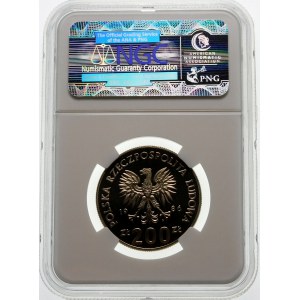 Próba 200 złotych 1986 Głowa Sowy - miedzionikiel