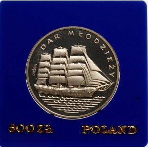 Próba 500 złotych 1982 Dar Młodzieży - srebro