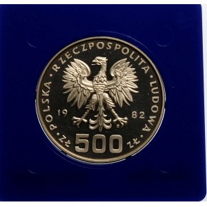 Próba 500 złotych 1982 Dar Młodzieży - srebro