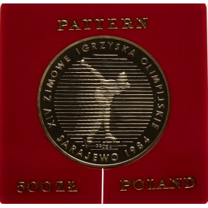 Próba 500 złotych 1983 Igrzyska Sarajewo - srebro