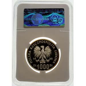 Próba 1000 złotych 1985 Wiewiórka - srebro