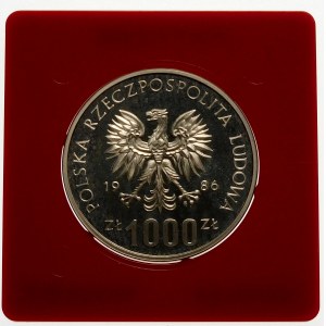 Próba 1000 złotych 1986 Centrum Zdrowia - srebro