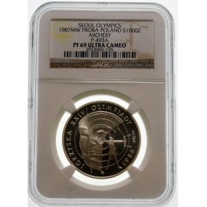 Próba 1000 złotych 1987 Igrzyska XXIV Olimpiady - srebro