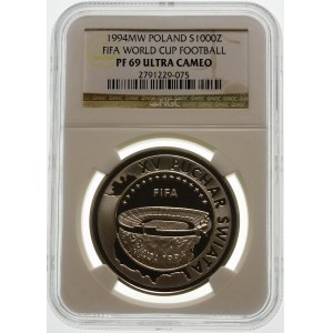 1000 złotych 1994 FIFA - srebro