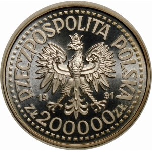 Próba 200000 złotych 1991 Jan Paweł II - srebro