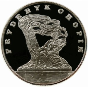 200000 złotych 1990 Chopin Duży Tryptyk - srebro