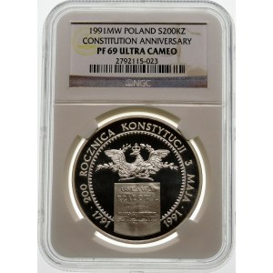 200000 złotych 1991 Konstytucja - srebro