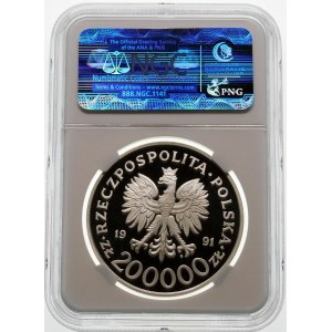 200000 złotych 1991 Olimpiada Barcelona - srebro