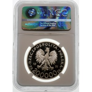 200000 złotych 1991 Leopold Okulicki - srebro
