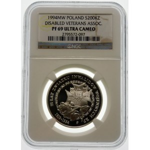 200000 złotych 1994 Związek Inwalidów - srebro