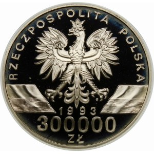 300000 złotych 1993 Jaskółki - srebro