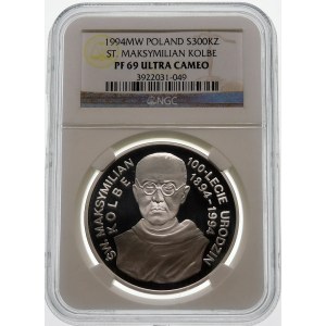 300000 złotych 1994 Maksymilian Kolbe - srebro