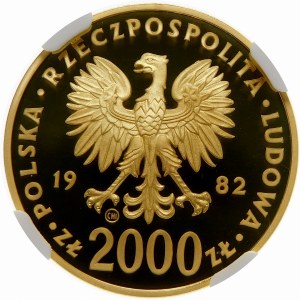 2000 złotych 1982 Jan Paweł II - złoto