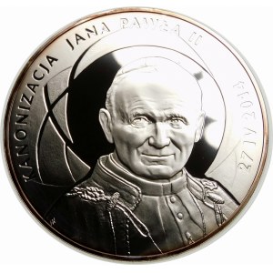 500 złotych 2014 Kanonizacja Jana Pawła II - srebro 1 KILO