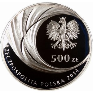 500 złotych 2014 Kanonizacja Jana Pawła II - srebro 1 KILO