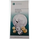 500 złotych 2014 Kanonizacja Jana Pawła II - srebro 1 KILO