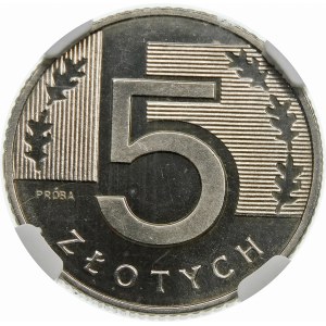 Próba 5 złotych 1994 - nikiel