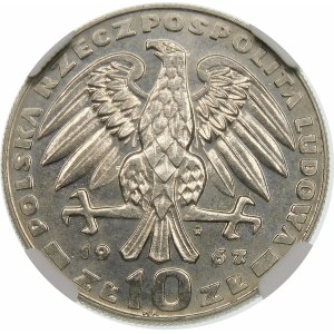 Próba 10 złotych 1967 Świerczewski - nikiel