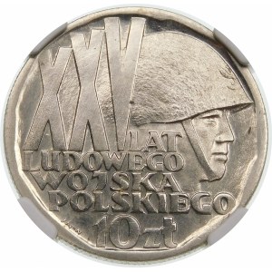 Próba 10 złotych 1968 XXV lat Ludowego Wojska Polskiego - nikiel