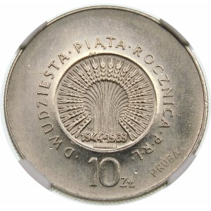 Próba 10 złotych 1969 25 rocznica PRL - nikiel