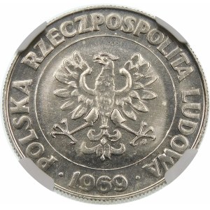 Próba 10 złotych 1969 25 lat PRL - nikiel