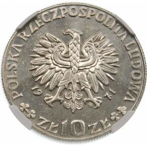 Próba 10 złotych 1971 FAO - nikiel