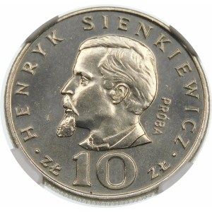 Próba 10 złotych 1974 Sienkiewicz - nikiel