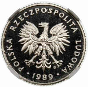 Próba 10 złotych 1989 - nikiel