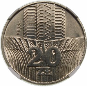 Próba 20 złotych 1973 Wieżowiec i Kłosy - nikiel