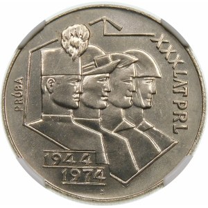 Próba 20 złotych 1974 XXX PRL - nikiel