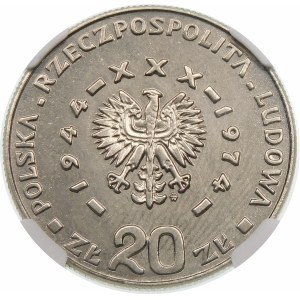 Próba 20 złotych 1974 XXX PRL - nikiel