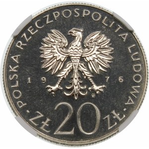 Próba 20 złotych 1976 Ustawy Budżetowe PRL - nikiel