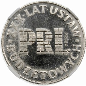 Próba 20 złotych 1976 Ustawy Budżetowe PRL - nikiel