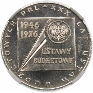 Próba 20 złotych 1976 Ustawy Budżetowe - nikiel